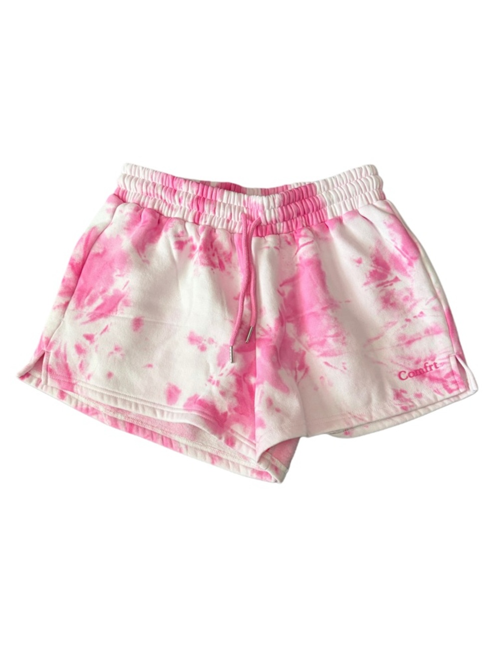 Comfit Pink Tie-Dye Athletic Shorts for Women - Picture 4 of 6